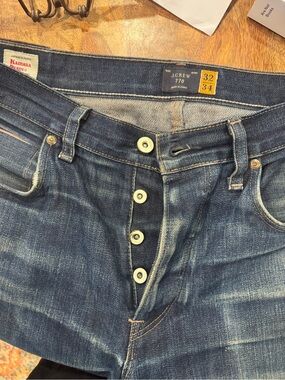 J. Crew Slim Straight Men's Jeans — Dark Indigo Wash